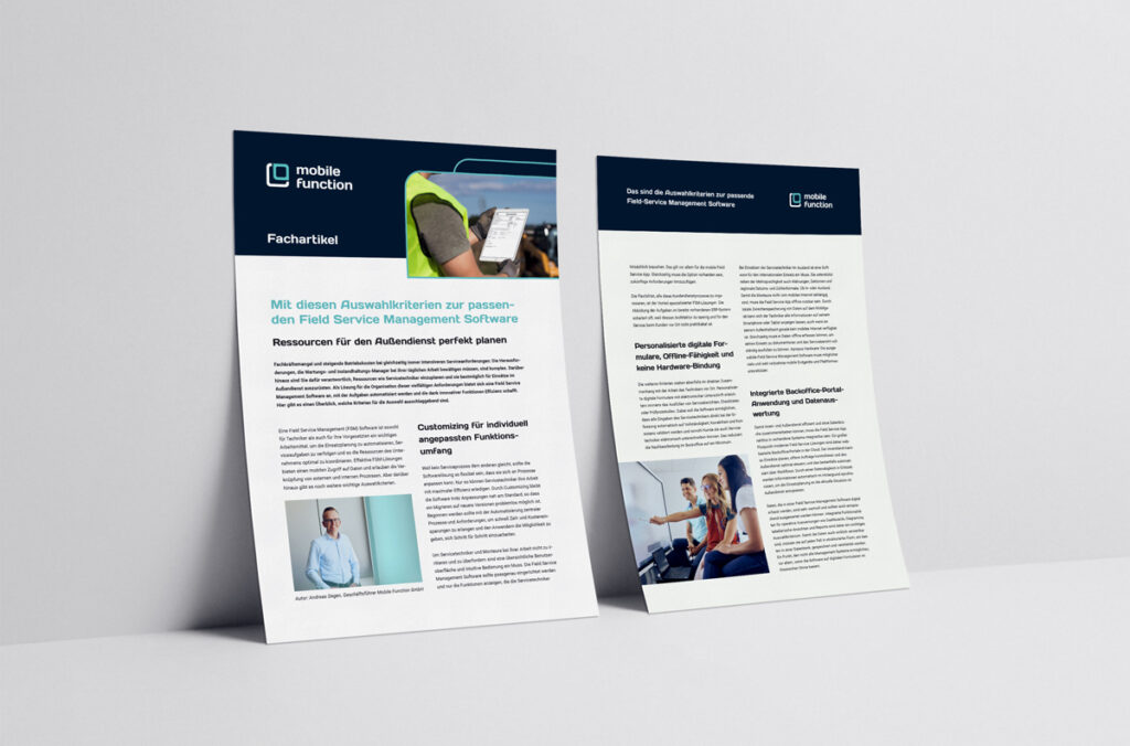 Das sind die entscheidenden Auswahlkriterien zur passenden Field-Service-Management-Software